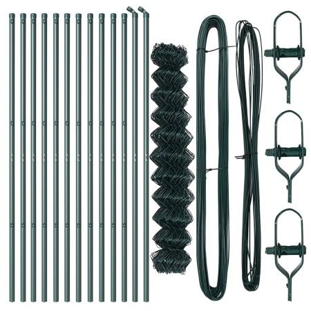 Cerca de eslabones de cadena Set de 2 Verde de , Paneles de vallas - Ref: Foro24-3351089, Precio: 153,88 €, Descuento: %