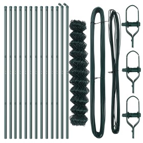 Cerca de Cadena con 13 Postes 1.2x25 m Acero Galvanizado Verde von , Zaunpaneele - Ref: Foro24-3351090, Preis: 185,86 €, Raba...