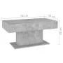 Mesa de centro madera contrachapada gris hormigón 96x50x45 cm de vidaXL, Mesas de centro - Ref: Foro24-806835, Precio: 71,52 ...