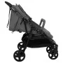 Carrito para gemelos de acero gris oscuro y negro de vidaXL, Cochecitos de bebé - Ref: Foro24-10360, Precio: 235,72 €, Descue...