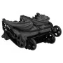 Carrito para gemelos de acero gris oscuro y negro de vidaXL, Cochecitos de bebé - Ref: Foro24-10360, Precio: 235,72 €, Descue...