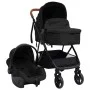 3-in-1 baby stroller in anthracite gray and black steel by vidaXL, Baby strollers - Ref: Foro24-10330, Price: 279,49 €, Disco...