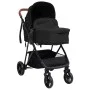 3-in-1 baby stroller in anthracite gray and black steel by vidaXL, Baby strollers - Ref: Foro24-10330, Price: 279,49 €, Disco...