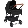 3-in-1 baby stroller in anthracite gray and black steel by vidaXL, Baby strollers - Ref: Foro24-10330, Price: 279,49 €, Disco...
