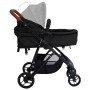 3-in-1-Kinderwagen aus anthrazitgrauem und schwarzem Stahl von vidaXL, Kinderwagen - Ref: Foro24-10330, Preis: 284,70 €, Raba...