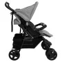 Hellgrauer Manschettenknopfwagen aus Stahl von vidaXL, Kinderwagen - Ref: Foro24-10341, Preis: 202,89 €, Rabatt: %