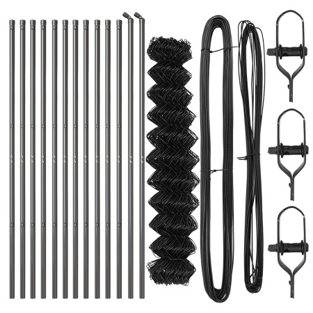 Cerca de Eslabones de Cadena Conjunto de 2 Gris Acero 25 x 1 m de , Paneles de vallas - Ref: Foro24-3351117, Precio: 151,81 €...
