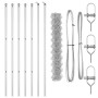 Cerca de Cadena con 7 Postes 1.4x10 m Acero Galvanizado by , fence panels - Ref: Foro24-3351135, Price: 112,77 €, Discount: %