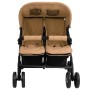 Taupegrauer Doppelwagen aus Stahl von vidaXL, Kinderwagen - Ref: Foro24-10343, Preis: 215,71 €, Rabatt: %