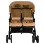 Taupegrauer Doppelwagen aus Stahl von vidaXL, Kinderwagen - Ref: Foro24-10343, Preis: 210,95 €, Rabatt: %