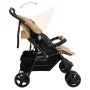 Taupegrauer Doppelwagen aus Stahl von vidaXL, Kinderwagen - Ref: Foro24-10343, Preis: 210,95 €, Rabatt: %