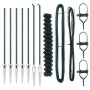 Cerca de Cadena con 7 Postes de Punta 1.6x10 m Acero Galvanizado de , Paneles de vallas - Ref: Foro24-3351153, Precio: 168,67...