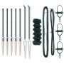 Cerca de Cadena con 7 Postes de Espiga 0.6x10 m Acero Galvanizado de , Paneles de vallas - Ref: Foro24-3351155, Precio: 101,2...