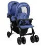 Tandemwagen für Manschettenknöpfe aus marineblauem Stahl von vidaXL, Kinderwagen - Ref: Foro24-10350, Preis: 215,71 €, Rabatt: %