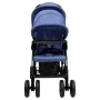 Tandemwagen für Manschettenknöpfe aus marineblauem Stahl von vidaXL, Kinderwagen - Ref: Foro24-10350, Preis: 215,71 €, Rabatt: %