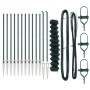 Cerca de Eslabones de Cadena con 13 Postes de Espiga 1x25 m Acero Galvanizado de , Paneles de vallas - Ref: Foro24-3351165, P...