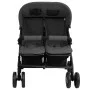 Carrito para gemelos de acero gris oscuro de vidaXL, Cochecitos de bebé - Ref: Foro24-10342, Precio: 217,20 €, Descuento: %