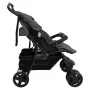 Carrito para gemelos de acero gris oscuro de vidaXL, Cochecitos de bebé - Ref: Foro24-10342, Precio: 217,20 €, Descuento: %