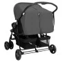 Carrito para gemelos de acero gris oscuro de vidaXL, Cochecitos de bebé - Ref: Foro24-10342, Precio: 217,20 €, Descuento: %