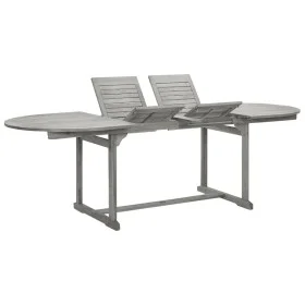 Garten-Esstisch aus massivem Akazienholz (160-240) x 100 x 75 cm von vidaXL, Gartentische - Ref: Foro24-316572, Preis: 360,65...