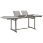 Solid acacia wood garden dining table (160-240)x100x75 cm by vidaXL, Garden tables - Ref: Foro24-316572, Price: 366,84 €, Dis...