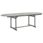 Solid acacia wood garden dining table (160-240)x100x75 cm by vidaXL, Garden tables - Ref: Foro24-316572, Price: 366,84 €, Dis...