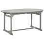 Solid acacia wood garden dining table (160-240)x100x75 cm by vidaXL, Garden tables - Ref: Foro24-316572, Price: 366,84 €, Dis...