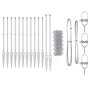 Cerca de Eslabones de Cadena Juego de 2 Acero Galvanizado de , Paneles de vallas - Ref: Foro24-3351223, Precio: 180,99 €, Des...