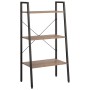 Standregal mit 3 Böden dunkelbraun und schwarz 56x35x108 cm von vidaXL, Bücherregale und Regale - Ref: Foro24-336362, Preis: ...