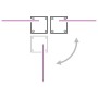 Toldo lateral retráctil para patio marrón 140x1200 cm