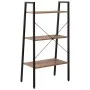 Standregal mit 3 Böden dunkelbraun und schwarz 56x35x108 cm von vidaXL, Bücherregale und Regale - Ref: Foro24-336362, Preis: ...