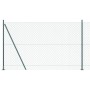Cerca de Malla con 7 Postes Flanchados 1.4x10 m de Acero Galvanizado de , Paneles de vallas - Ref: Foro24-3351239, Precio: 11...