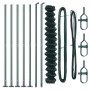 Cerca de Malla con 7 postes acanalados 1.6x10 m Acero Galvanizado de , Paneles de vallas - Ref: Foro24-3351241, Precio: 136,9...