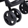 Light gray and black steel 3-in-1 baby stroller by vidaXL, Baby strollers - Ref: Foro24-10389, Price: 231,82 €, Discount: %
