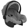 Light gray and black steel 3-in-1 baby stroller by vidaXL, Baby strollers - Ref: Foro24-10389, Price: 227,23 €, Discount: %