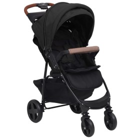 Anthrazitgrauer 2-in-1-Kinderwagen aus Stahl von vidaXL, Kinderwagen - Ref: Foro24-10372, Preis: 139,48 €, Rabatt: %