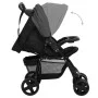 Kinderwagen 2-in-1 aus dunkelgrauem und schwarzem Stahl von vidaXL, Kinderwagen - Ref: Foro24-10384, Preis: 122,22 €, Rabatt: %