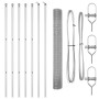 Juego de Postes de Cerca 10 x 1 m Set de 2 Acero Galvanizado de , Paneles de vallas - Ref: Foro24-3351572, Precio: 69,97 €, D...