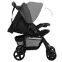 Dark gray and black 3-in-1 steel baby stroller by vidaXL, Baby strollers - Ref: Foro24-10390, Price: 204,05 €, Discount: %