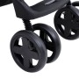 3 in 1 Babywagen in dunkelgrau und schwarzem Stahl von vidaXL, Kinderwagen - Ref: Foro24-10390, Preis: 208,48 €, Rabatt: %