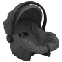 3 in 1 Babywagen in dunkelgrau und schwarzem Stahl von vidaXL, Kinderwagen - Ref: Foro24-10390, Preis: 208,48 €, Rabatt: %