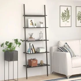 Estantería inclinada de 5 baldas negro 64x34x185,5 cm by vidaXL, Bookcases and shelves - Ref: Foro24-336378, Price: 97,05 €, ...