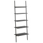 Schwarzes Regal mit 5 geneigten Regalböden, 64x34x185,5 cm. von vidaXL, Bücherregale und Regale - Ref: Foro24-336378, Preis: ...