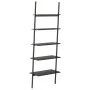 Schwarzes Regal mit 5 geneigten Regalböden, 64x34x185,5 cm. von vidaXL, Bücherregale und Regale - Ref: Foro24-336378, Preis: ...