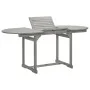 Solid acacia wood dining table for garden (120-170)x80x75 cm by vidaXL, Garden tables - Ref: Foro24-316574, Price: 207,43 €, ...