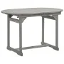 Solid acacia wood dining table for garden (120-170)x80x75 cm by vidaXL, Garden tables - Ref: Foro24-316574, Price: 207,43 €, ...