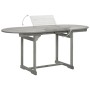 Solid acacia wood dining table for garden (120-170)x80x75 cm by vidaXL, Garden tables - Ref: Foro24-316574, Price: 226,66 €, ...