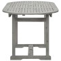 Solid acacia wood dining table for garden (120-170)x80x75 cm by vidaXL, Garden tables - Ref: Foro24-316574, Price: 226,66 €, ...