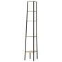 Corner shelf with 5 light brown and black shelves 45.5x31.5x180 cm by vidaXL, Bookcases and shelves - Ref: Foro24-336394, Pri...