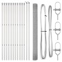 Cerca de Alambre Soldado con 13 Postes 1.6x25 m Acero Galvanizado de , Paneles de vallas - Ref: Foro24-3351622, Precio: 194,6...